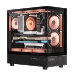 Ant Esports Crystal X6 ARGB (ATX) Mid Tower Cabinet (Black) 1