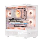 Ant Esports Crystal X6 ARGB (ATX) Mid Tower Cabinet (White) 1