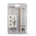 EVM All-in-One USB 2.0 Card Reader & 3-Port USB HUB 1