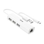 EVM USB 2.0 + RJ45 HUB High-Speed Ethernet Adapter & USB Hub Combo 1