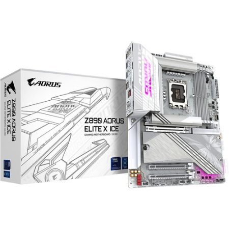 Gigabyte Z890 AORUS ELITE X ICE LGA 1851 ATX Motherboard (Snow White)