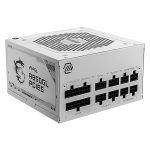 MSI MAG A850GL PCIE5 850W 80 Plus Gold Fully Modular Power Supply (White) 1