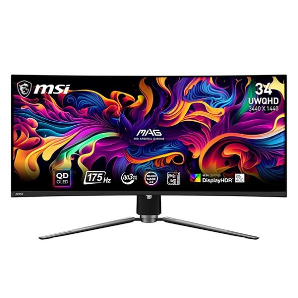 MSI MAG341CQP QD-OLED 34 inch Curved OLED Gaming Monitor