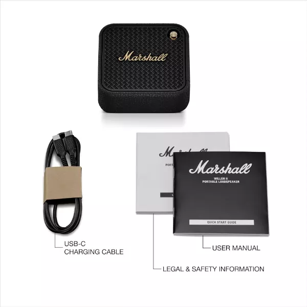 新品未開封 Marshall WILLEN II BLACK Marshall Willen II Portable Bluetooth Speaker Lowest Price in India