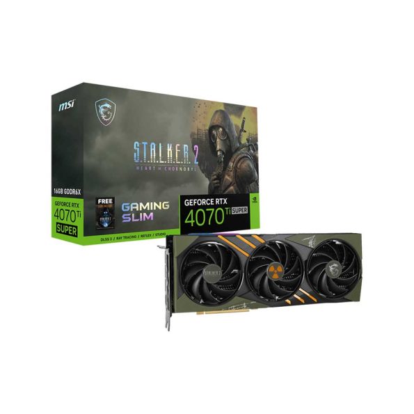 Msi RTX 4070 Ti Super 16Gb Gaming Slim Stalker 2 Edition Graphics Card