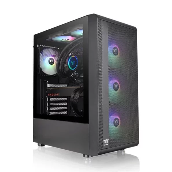 Thermaltake S200 TG ARGB (ATX) Mid Tower Cabinet (Black)