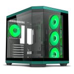 Ant Esports Crystal X11 ARGB (ATX) Mid Tower Cabinet (Green) 1