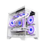 Ant Esports Crystal Z2 ARGB (M-ATX) Mid-Tower Cabinet (White) 1