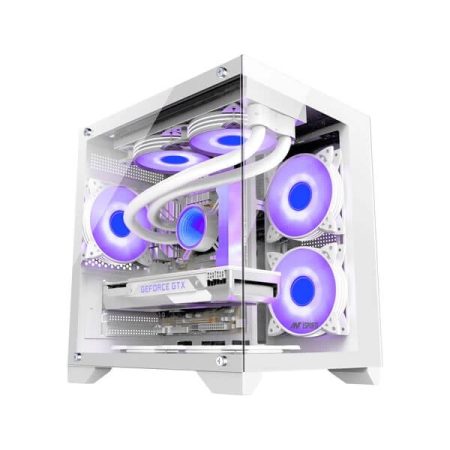 Ant Esports Crystal Z2 ARGB (M-ATX) Mid-Tower Cabinet (White)