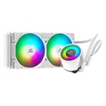 Ant Esports ICE-240 240mm Addressable RGB 2600RPM AIO I CPU Liquid Cooler (White) 1