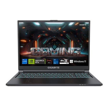 GIGABYTE G6 MF-H2IN853SH, i7-13620H 4.9 GHz, RTX 4050 6GB GDDR6, 16.0" Thin Bezel FHD+ 1920x1200 WUXGA, 165Hz, 8G *2 DDR5-4800, Gen4 512GB, Multi Languages 15 Color Illuminated Keyboard