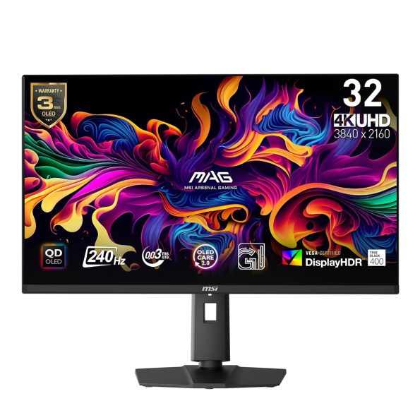 MSI MAG 321UPX QD-OLED, 32" 4K UHD Quantum Dot OLED Gaming Monitor