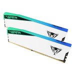 Patriot 48GB (2X24GB) Viper Elite 5 DDR5 6000 MHz CL30 Memory DIMM Module (White)