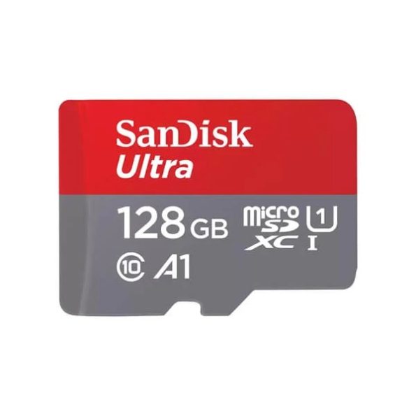 SanDisk Ultra A1 Class 10 128GB Memory Card With Adapter