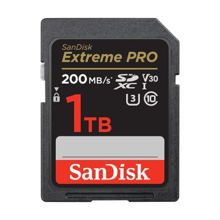 SanDisk 1TB Extreme Pro SDHC UHS-I/U3 V30 Class 10 Memory Card