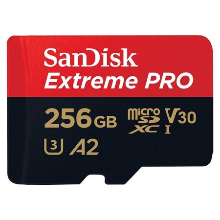 SanDisk Extreme Pro 256GB microSDXC UHS-I Memory Card With Adapter