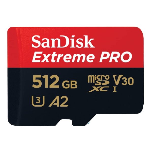 SanDisk Extreme Pro 512GB microSDXC UHS-I Memory Card With Adapter