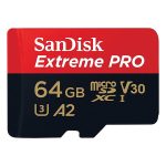 SanDisk Extreme Pro 64GB microSDXC UHS-I Memory Card With Adapter 1