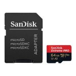 SanDisk Extreme Pro 64GB microSDXC UHS-I Memory Card With Adapter 1