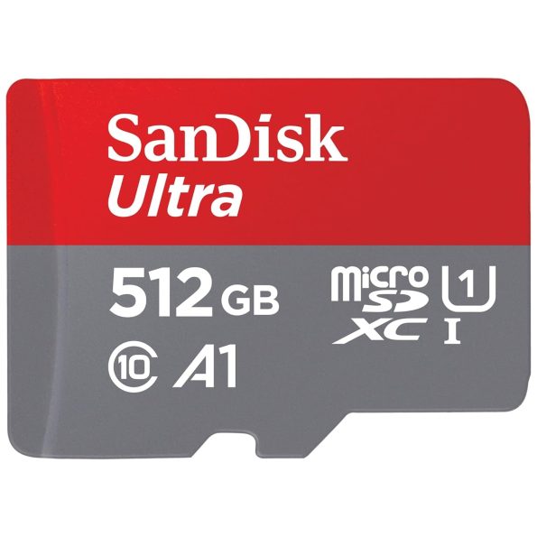 SanDisk Ultra A1 Class 10 512GB Memory Card With Adapter