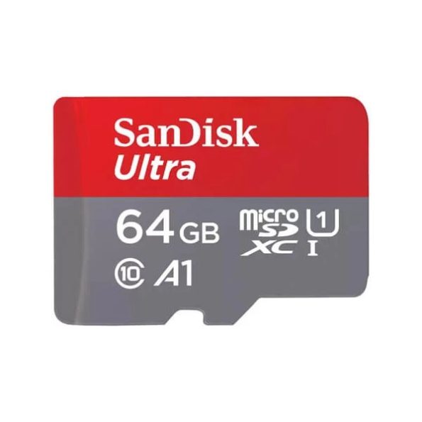 SanDisk Ultra A1 Class 10 64GB Memory Card With Adapter