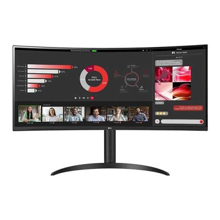 LG 34WR55QC-B 34" Curved UltraWide WQHD HDR 10 100Hz Monitor