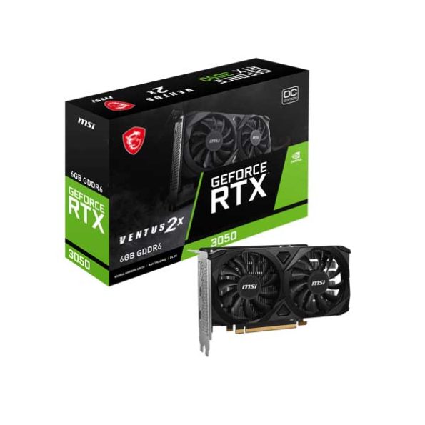 MSI GeForce RTX 3050 VENTUS 2X E 6G OC Graphics Card