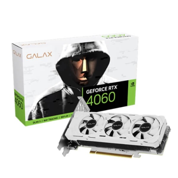 Buy Galax RTX 4060 LP White 8GB Gaming Graphics Card - Computech Store