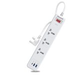 Honeywell 3 Outlet Surge Protector with 1xType C with PD & 2xUSB – White (1)