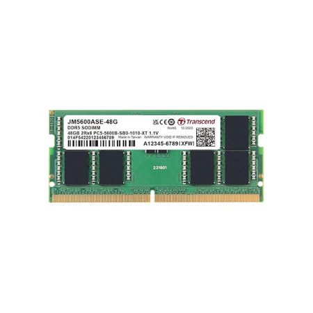 Transcend 48GB DDR5 5600MHz CL46 (2Rx8) Laptop Memory JM5600ASE-48G