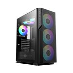 Circle Eliminator X5 TYPEC 2.0 Mid-Tower Computer Case Gaming Cabinet – Black