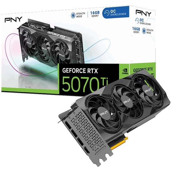 Buy PNY NVIDIA GeForce RTX 5070 Ti OC Triple Fan Graphics Card