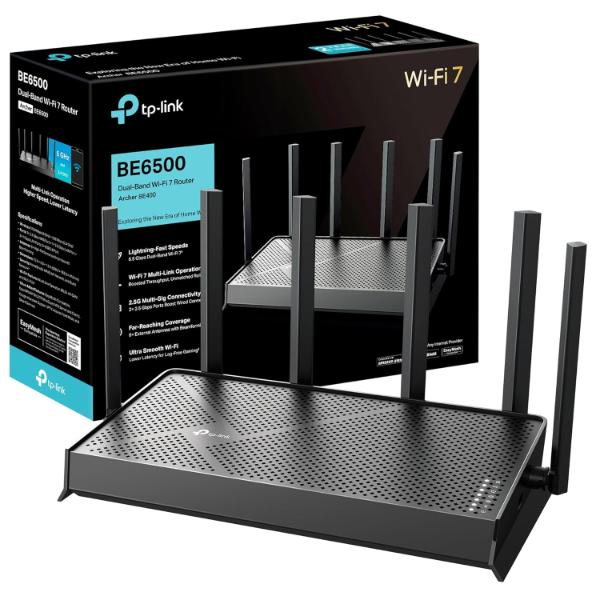Buy TP-Link Archer BE400 Dual-Band BE6500 WiFi 7 Router